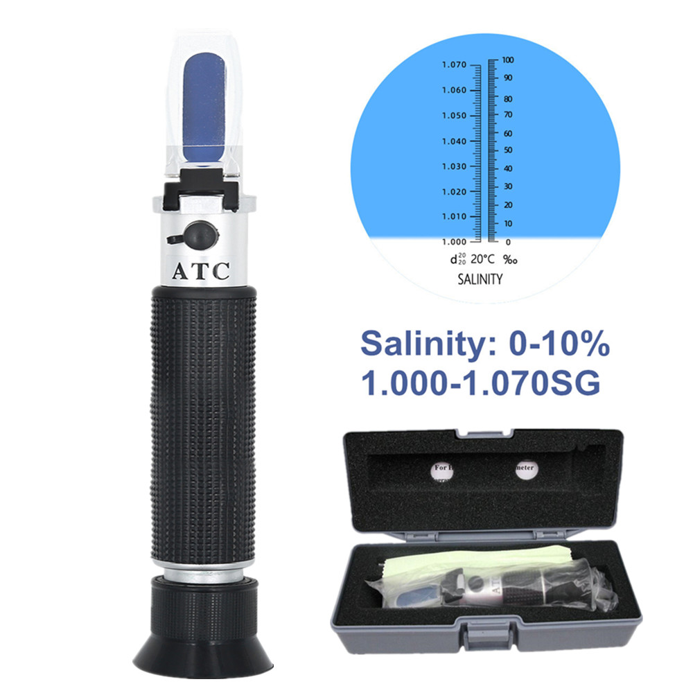 Marine Aquarium Hydrometer - El Tuzluluk Refraktometre Deniz Tuzu Su