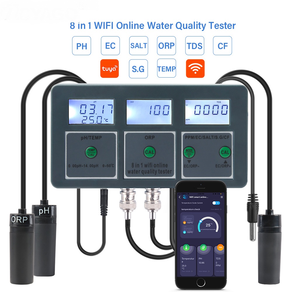 Marine Aquarium Par Meter - Tuya WiFi Dijital PH ORP TDS