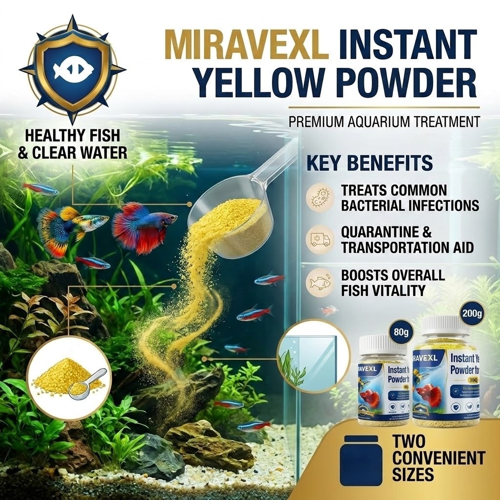 Marine Aquarium Bacteria - MIRAVEXL Süs Balıkları için Anında Etkili