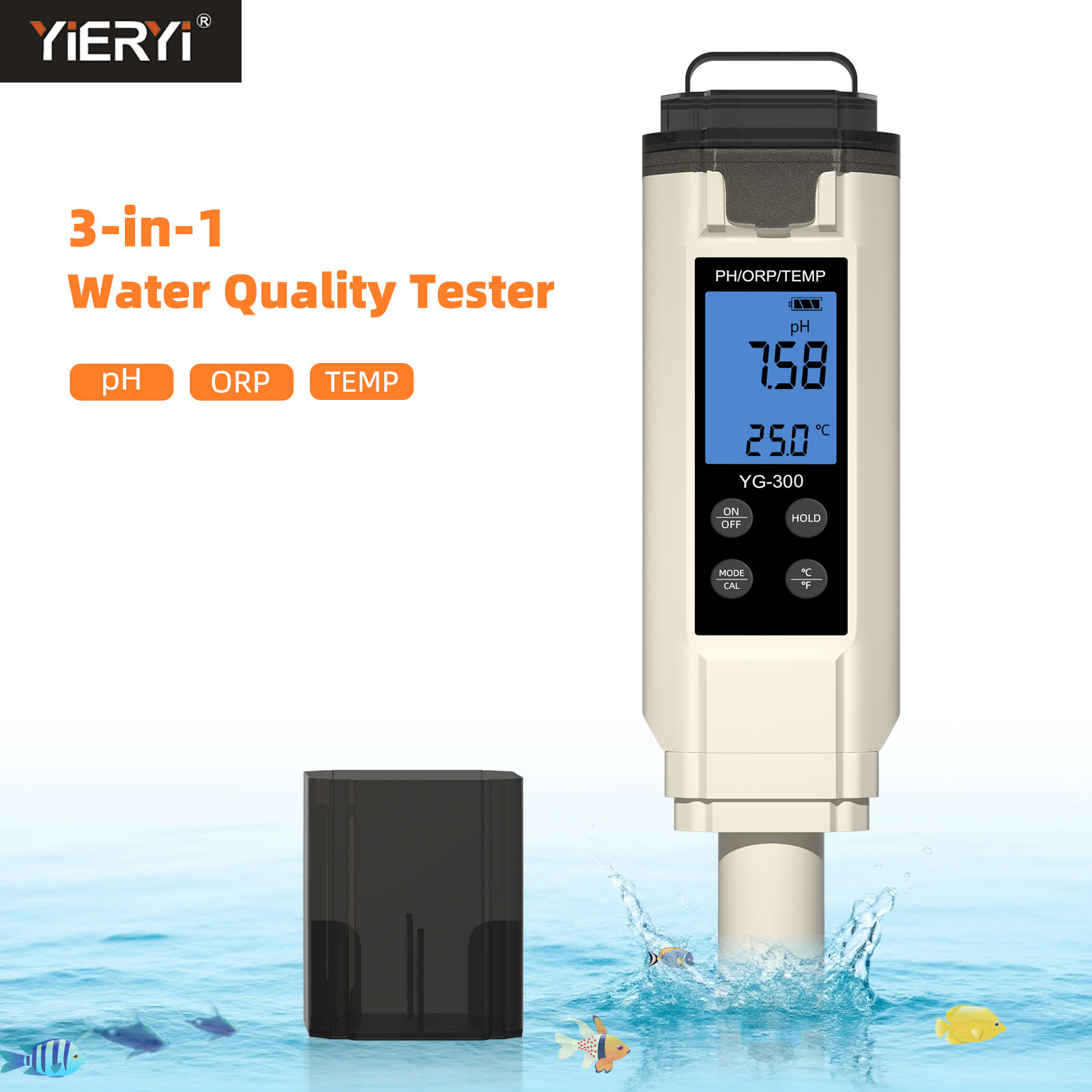 Yieryi Dijital 3'ü 1 Arada PH/ - Marine Aquarium Water Analyzer incelemesi ve fiyatı