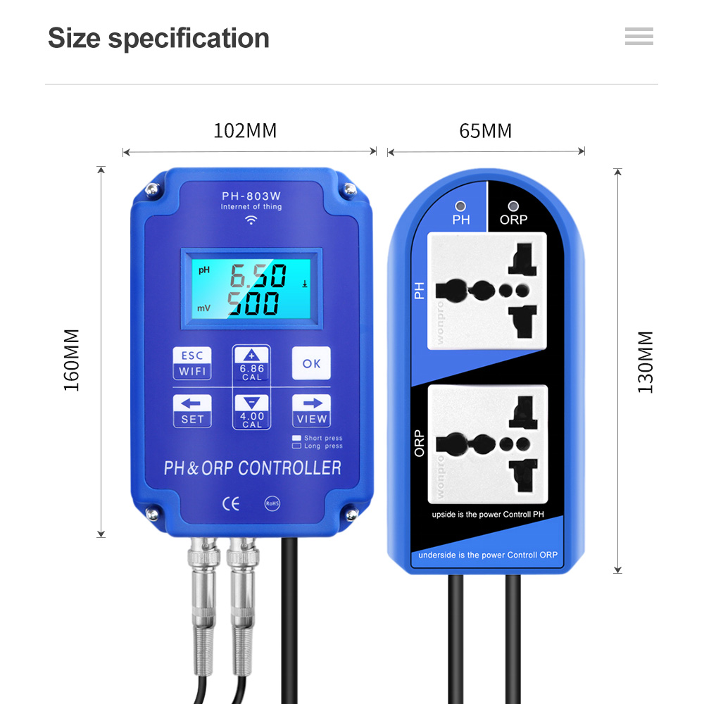 2 In 1 PH ORP Denetleyici PH-8 - Marine Aquarium Water Analyzer incelemesi ve fiyatı