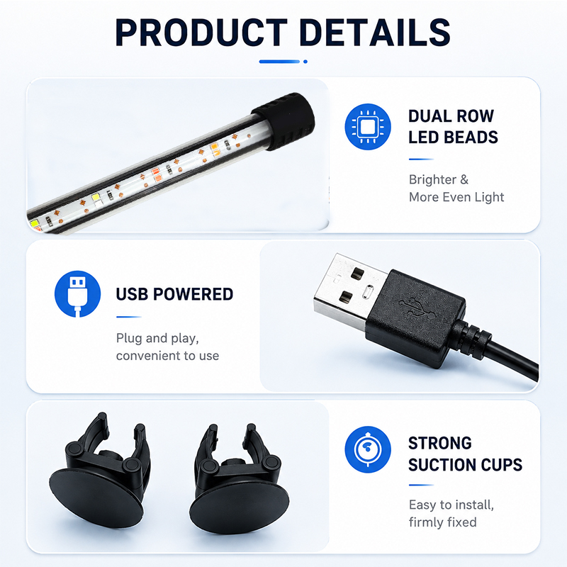 18-58 cm USB ile Çalışan, Tam  - Marine Aquarium Led incelemesi ve fiyatı