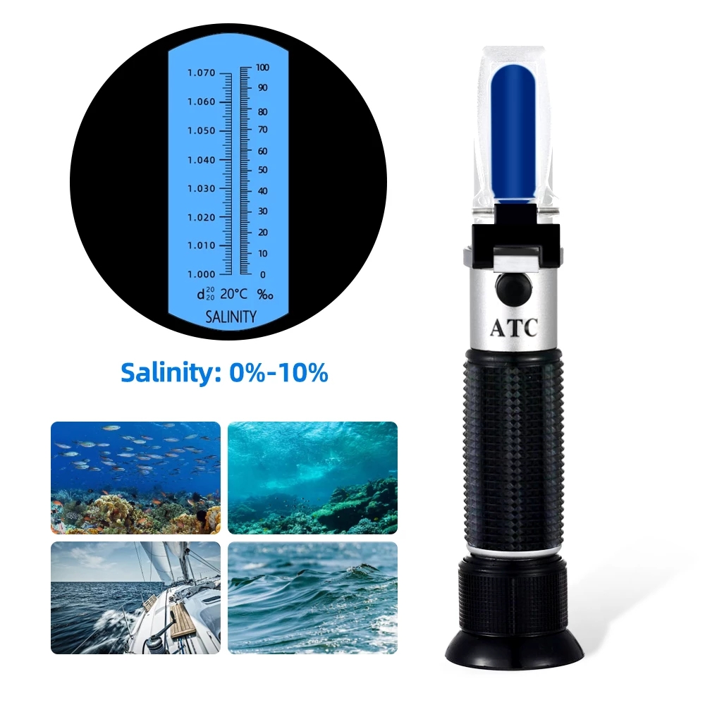 Tuzluluk Refraktometre 0-10% 1 - Marine Aquarium Bacteria incelemesi ve fiyatı