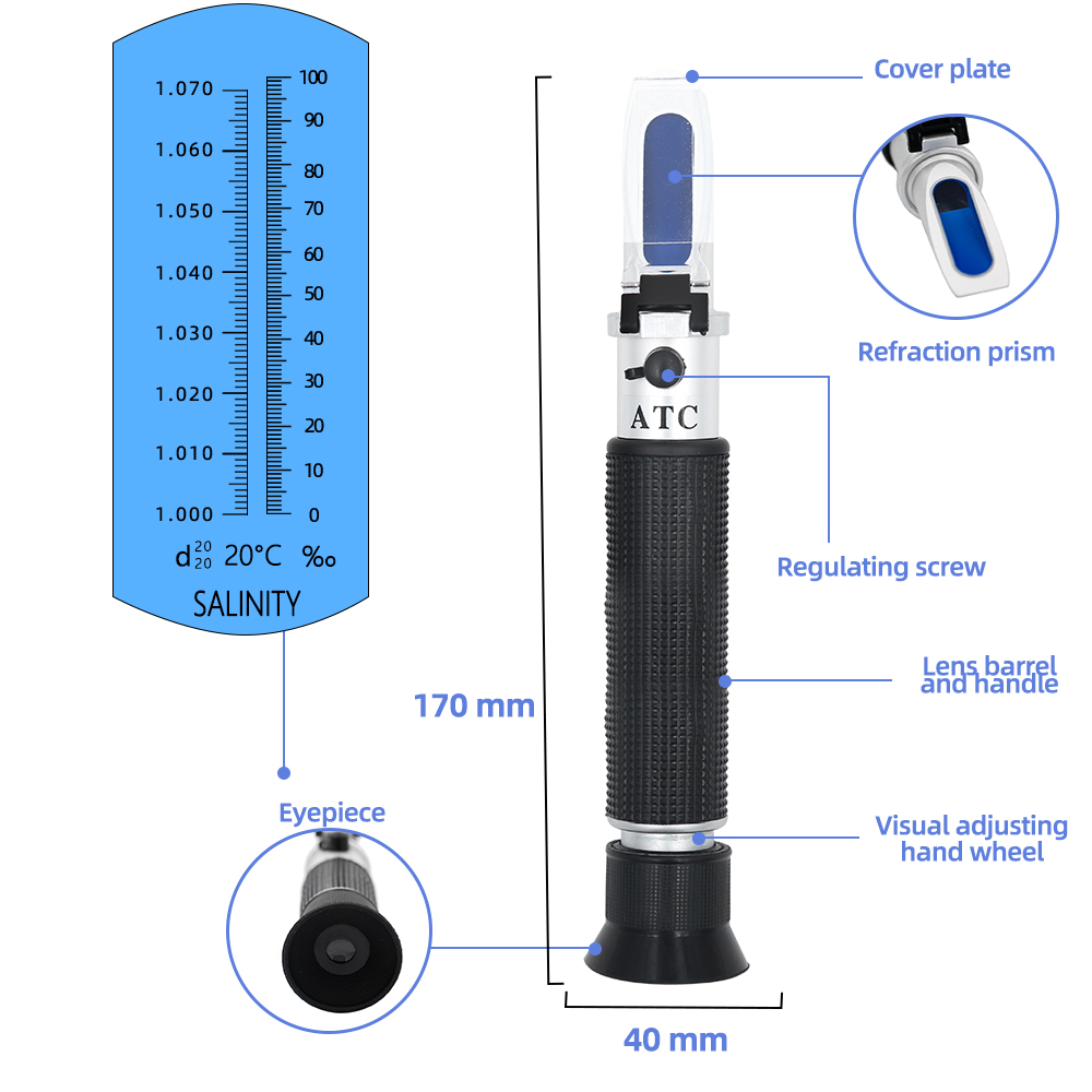 El Tuzluluk Refraktometre 0-10 - Marine Aquarium Hydrometer incelemesi ve fiyatı